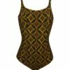 Maillot De Bain Une Pièce Armatures La Muse Africa Antigel (Jaune Africa) -MARIE JO Ventes maillot de bain une piece armatures la muse africa antigel jaune africa