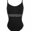 Maillot De Bain Une Pièce Nageur Maintien Lise Charmel Ajourage Couture (Noir)