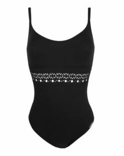 Maillot De Bain Une Pièce Nageur Maintien Lise Charmel Ajourage Couture (Noir)