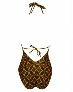 Maillot De Bain Une Pièce Tour De Cou Antigel La Muse Africa (Jaune Africa) -MARIE JO Ventes maillot de bain une piece tour de cou antigel la muse africa jaune africa 2
