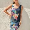 Robe De Plage Sans Manche Imprimé Multicolore Massana -MARIE JO Ventes robe de plage sans manche imprime multicolore massana