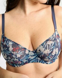 Soutien-gorge Armatures Sans Complexe So Pure Fantaisy (Imprimé Bleu Marine)