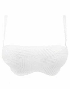 Soutien-gorge Bandeau Bretelles Amovibles Antigel Tressage Graphic (Tressage Blanc) -MARIE JO Ventes soutien gorge bandeau bretelles amovibles antigel tressage graphic tressage blanc 2