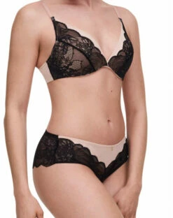 Soutien-gorge Coque Plongeant Chantelle Midnight Flowers (Noir) -MARIE JO Ventes soutien gorge coque plongeant chantelle midnight flowers noir 2