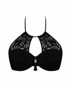 Soutien-gorge De Bain Bandeau Coque Antigel La Muse Dentelle (Noir)