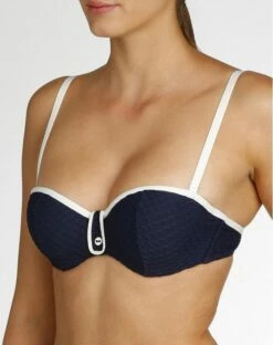 Soutien-gorge De Bain Bandeau Marie Jo Brigitte (Blue Noir) -MARIE JO Ventes soutien gorge de bain bandeau marie jo brigitte blue noir 3